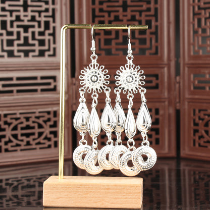 Summer Bohemian Tribe Ethnic Style Long Earrings