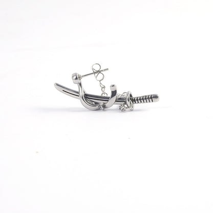 Men's Hip Hop Street For Couple Trendy Earrings