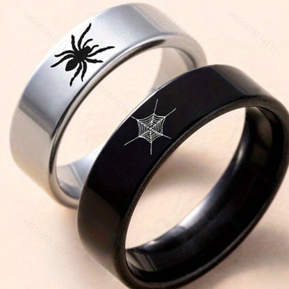 Fashion Couple Web Spider Love Quantity Rings