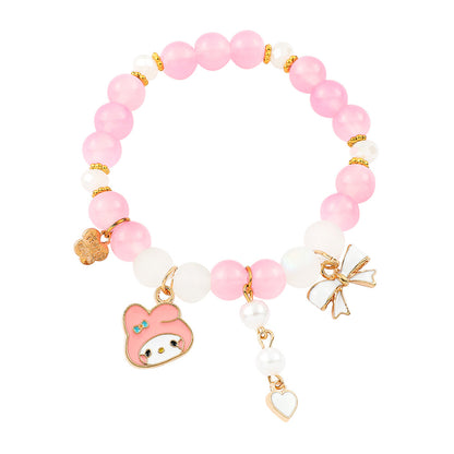 Anime Hello Kitty Clow Beaded Ornament Bracelets