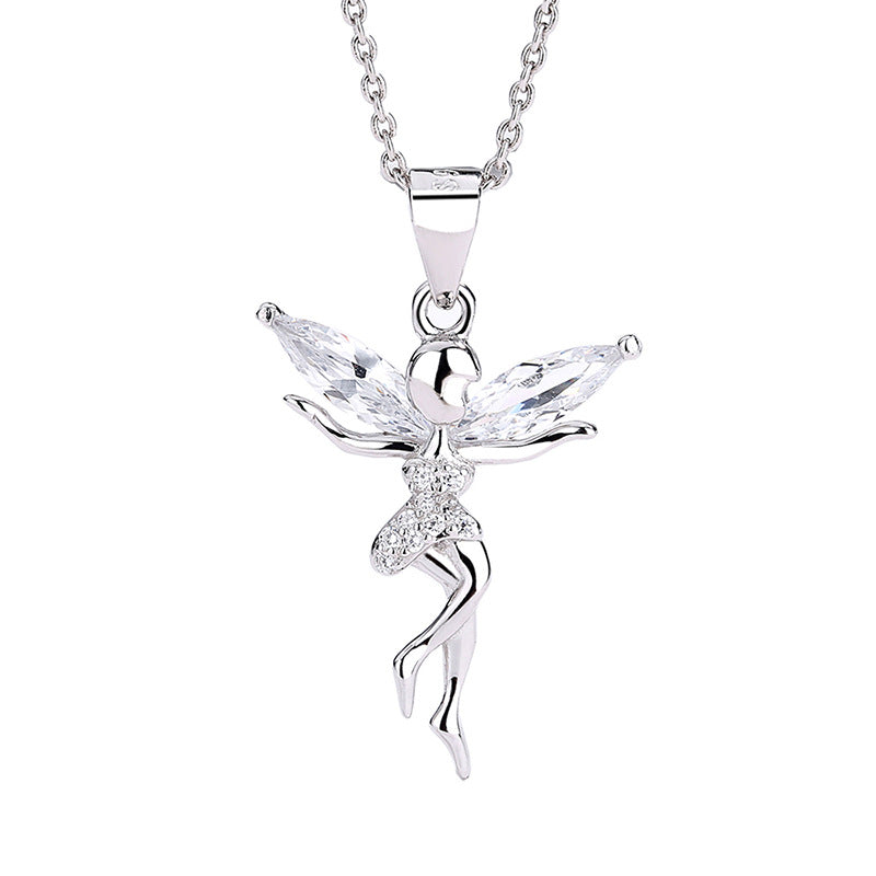 Angel Ornaments Female Light Luxury Minority Necklaces