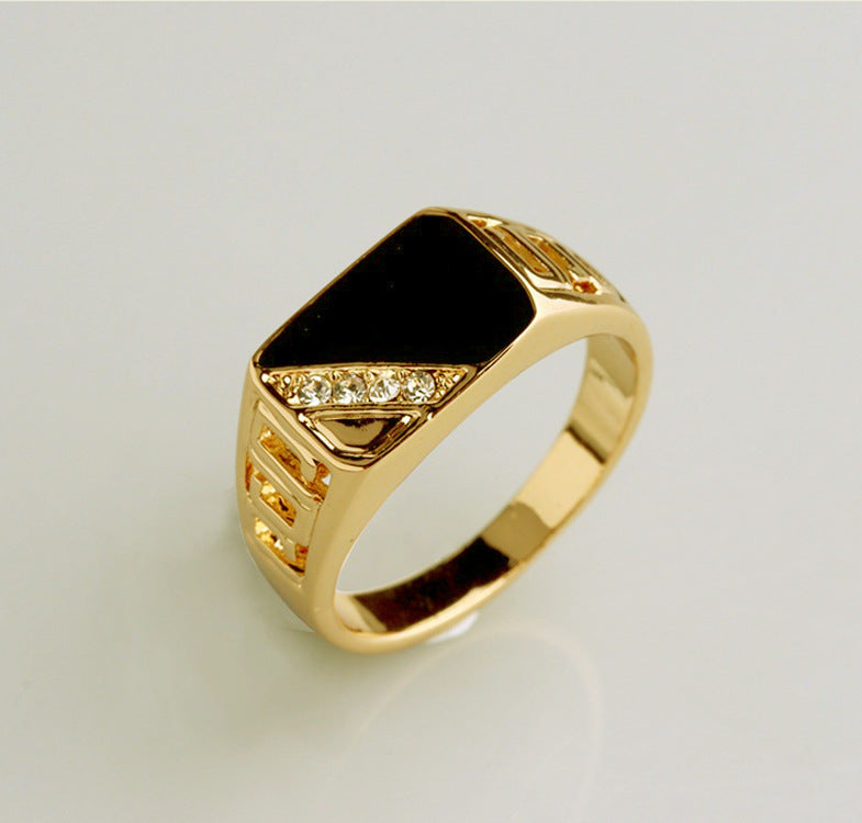 Classic Square Fashion Man's Hand Jewelry Rings