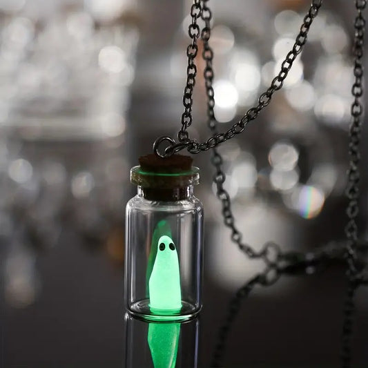 Coffee Billion Halloween Drift Bottle Luminous Necklaces