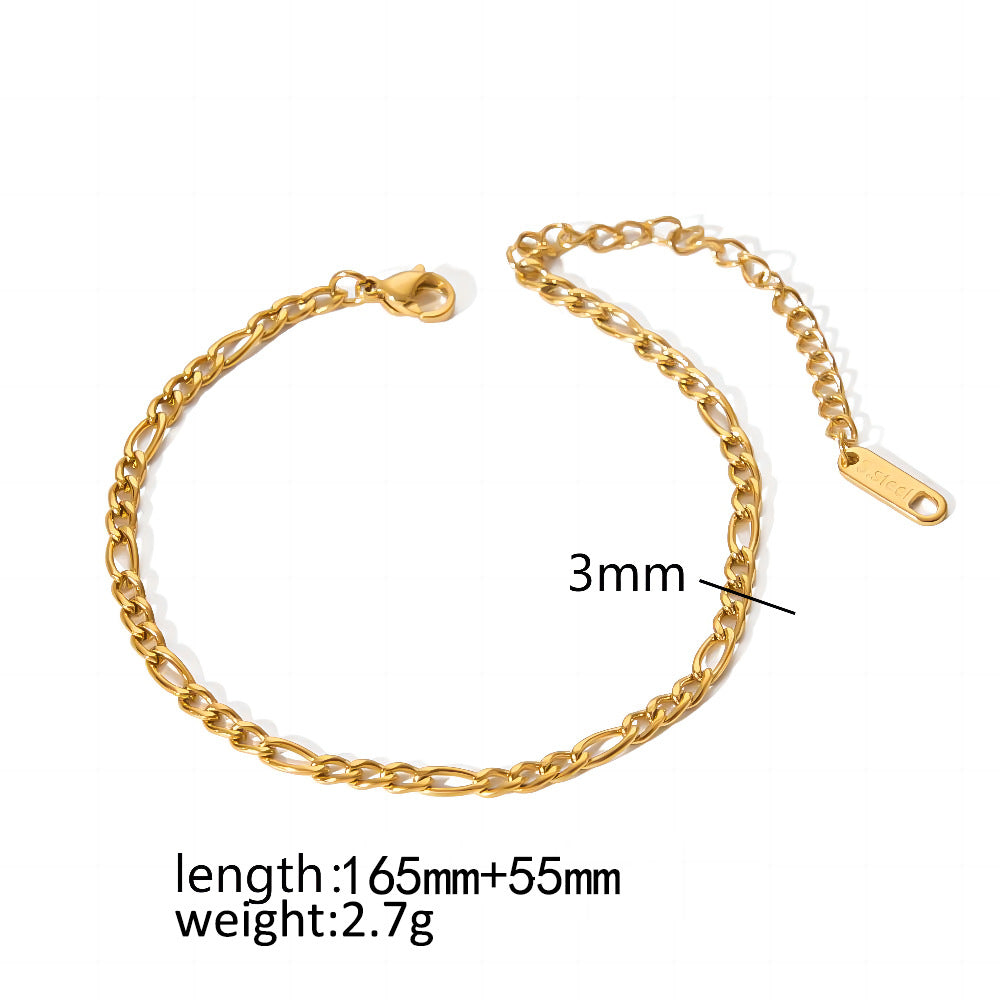 Plating Accessories Stainless Steel Snake Bones Bracelets