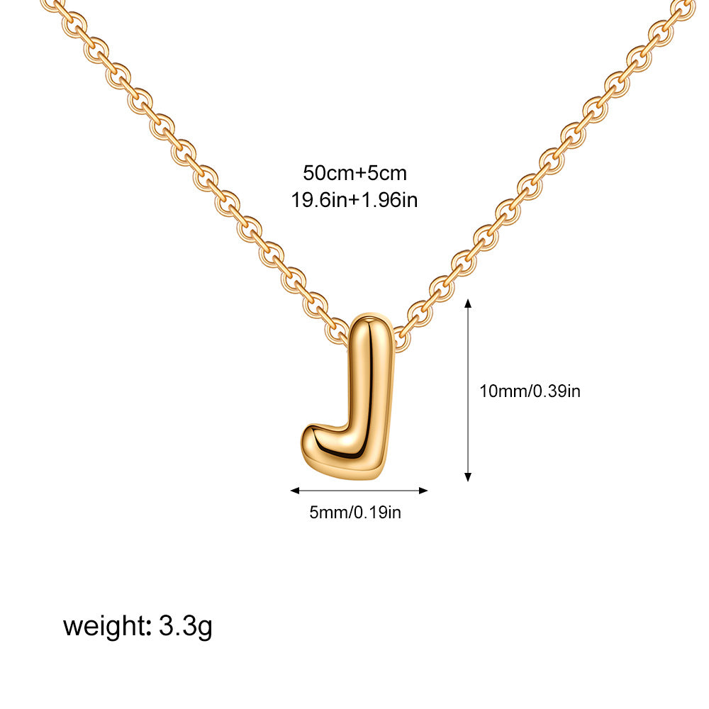 English Letter Simple High-grade Stainless Steel Necklaces