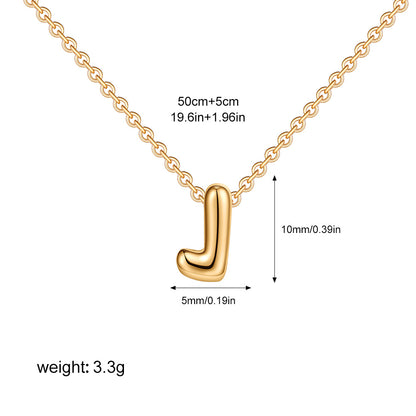 English Letter Simple High-grade Stainless Steel Necklaces