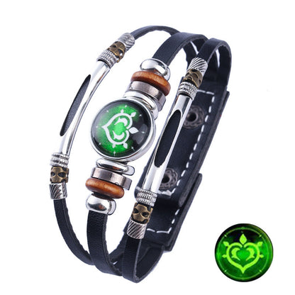 Women's & Men's Game Eye Of Wind Fire Thunder Ice Elements Trendy Bracelets