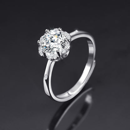 Moissanite Female Live Streaming On Opening Rings