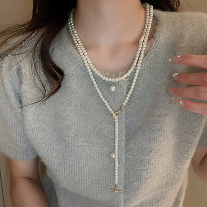 Pearl Tassel Fashion Sweater Chain Temperamental Necklaces