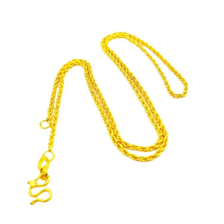 Alluvial Gold Clavicle Chain Fine Small Necklaces