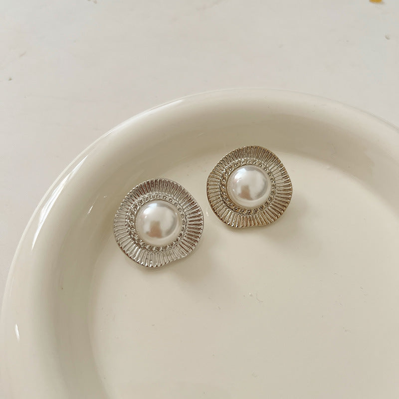 Women's High-grade Pearl For French Entry Lux Niche Earrings