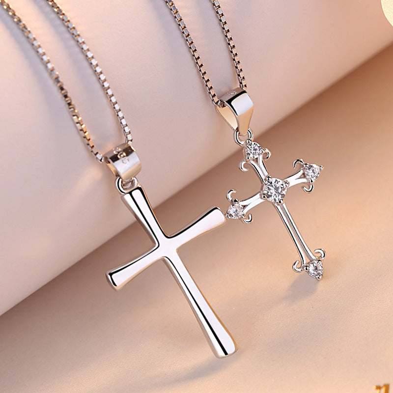 Cross Minority Fashion Trendy Design Sense Valentine's Necklaces