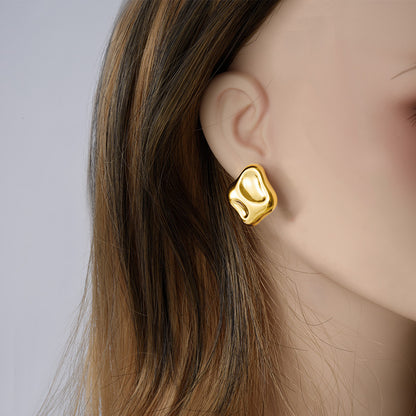 Fashion Irregular Geometric Ear Simple Cold Earrings