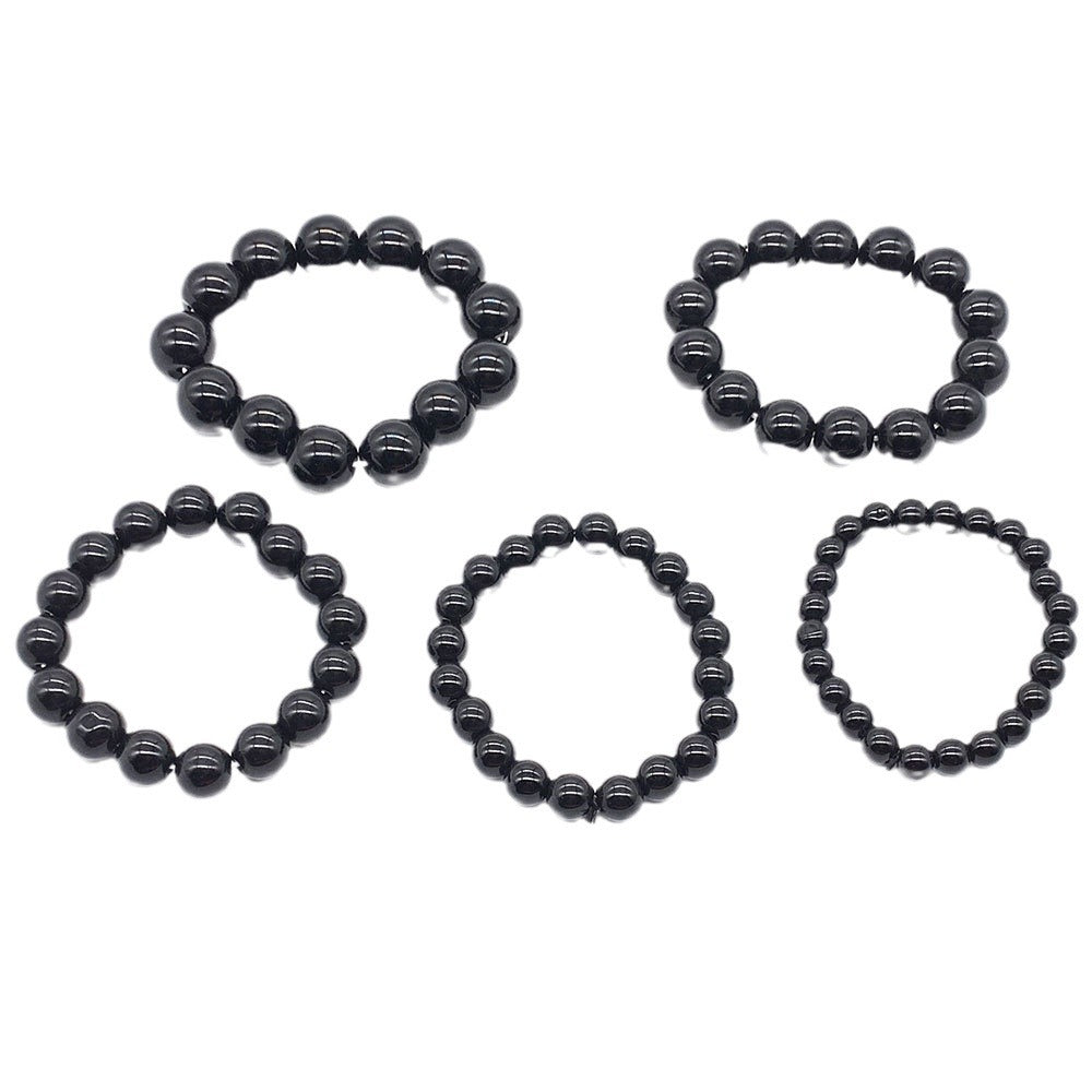 Crystal Colorfast Black Beads Stall Scenic Bracelets