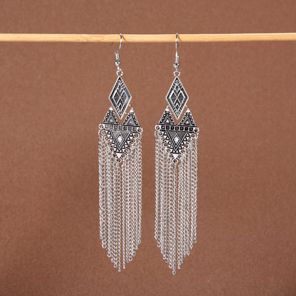 Style Female Temperament Bohemian Vacation Tassel Earrings