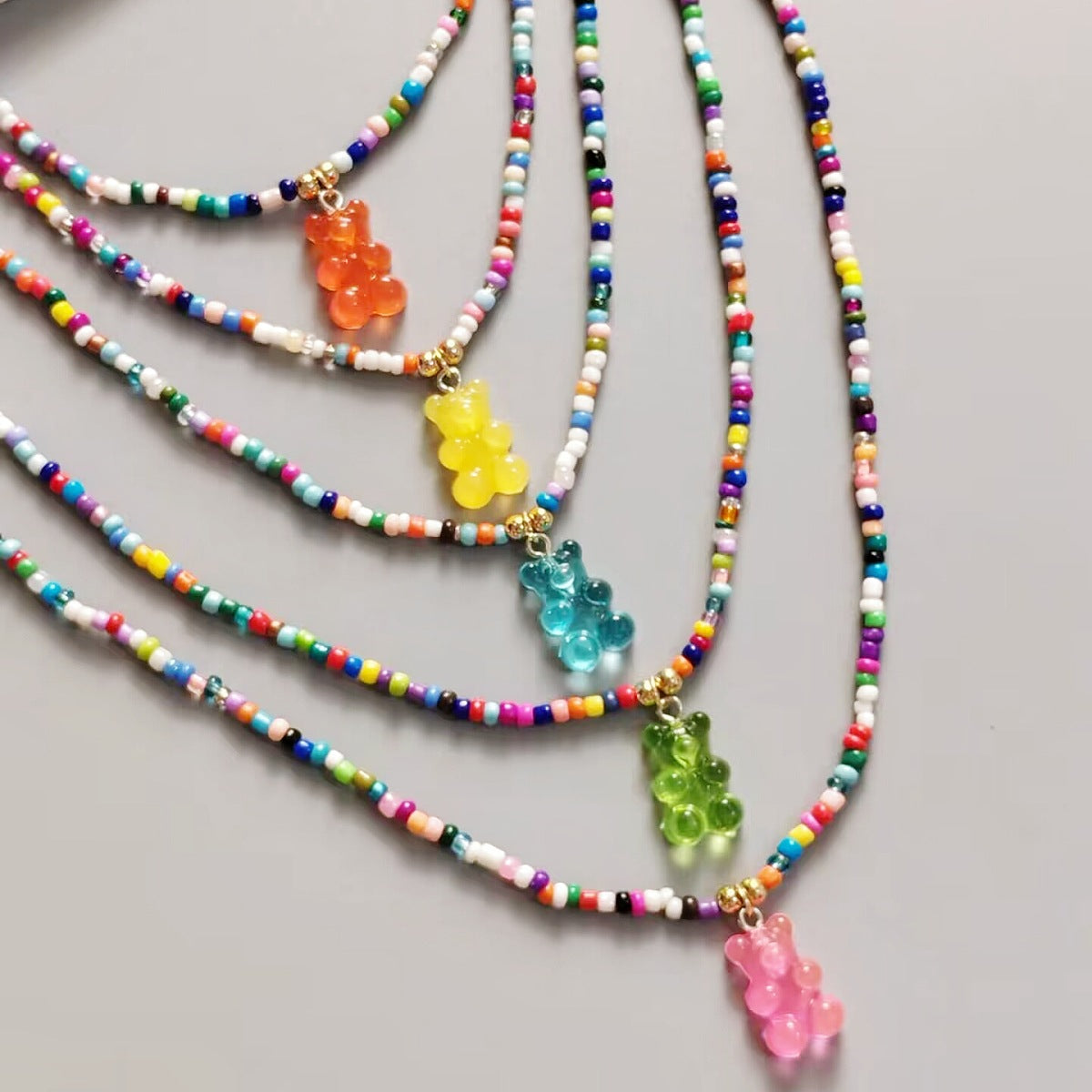 Summer Dopamine Color Indie Sweet Cute Necklaces