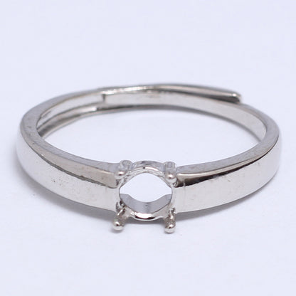 Frame Open Mouth Autumn Copper Alloy Electroplating Sier Rings