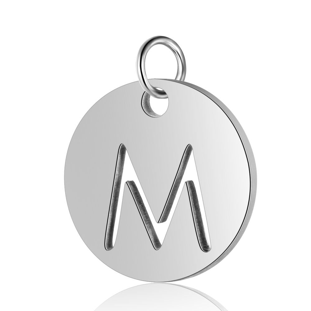 Titanium Steel English Letter Tag Full Set Of Letters Pendants