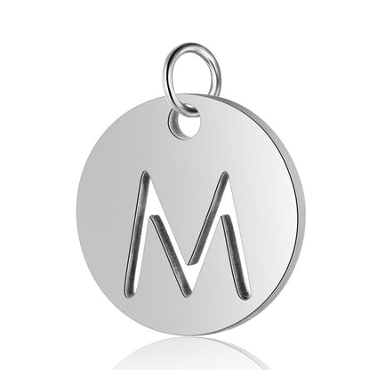 Titanium Steel English Letter Tag Full Set Of Letters Pendants