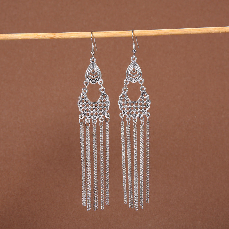 Style Female Temperament Bohemian Vacation Tassel Earrings