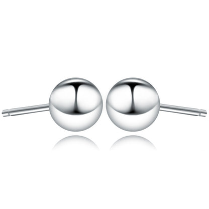 Women's & Men's Sterling Sier For Small Balls Bead Beans Earrings