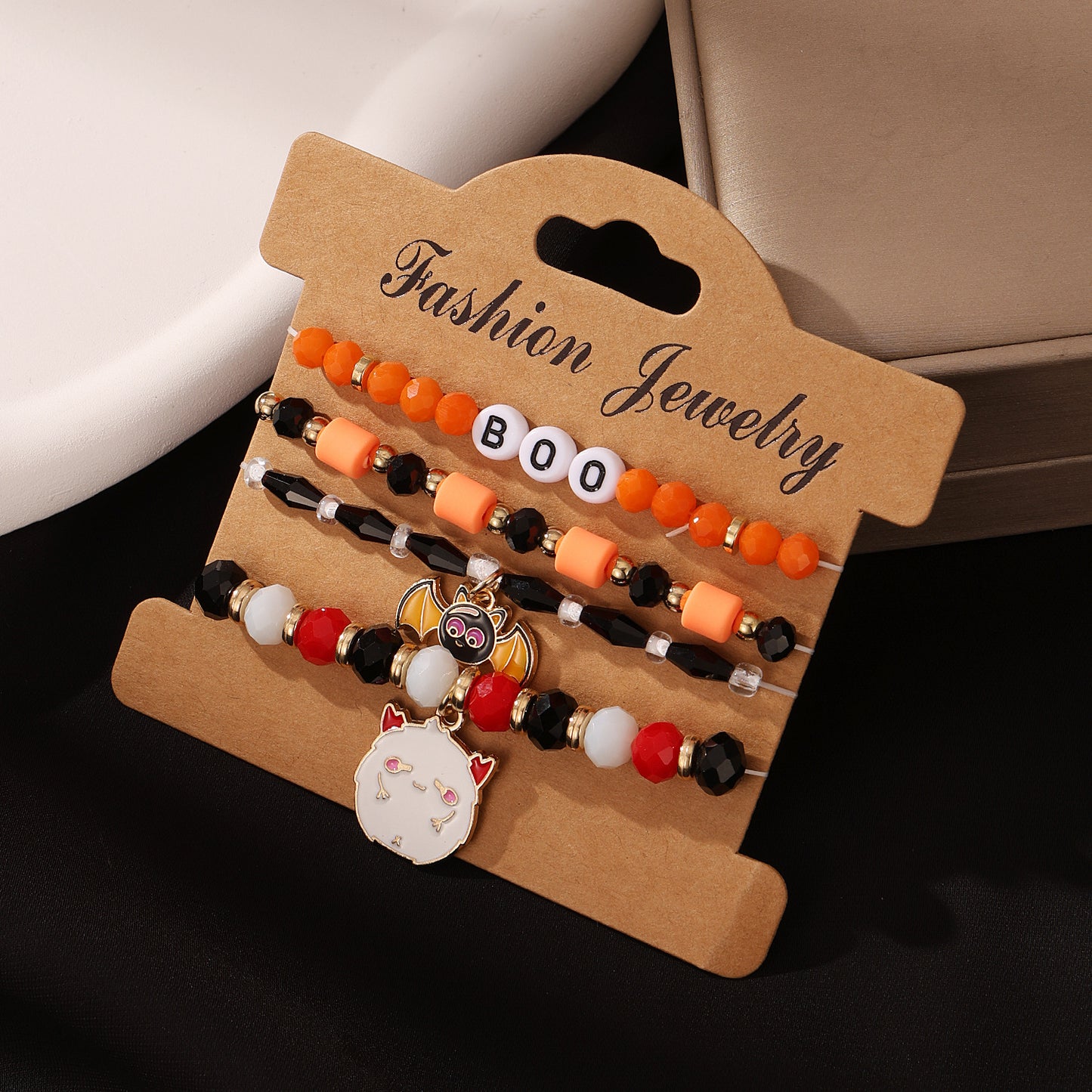 Funny Skull Head Beads Suit Female Bracelets