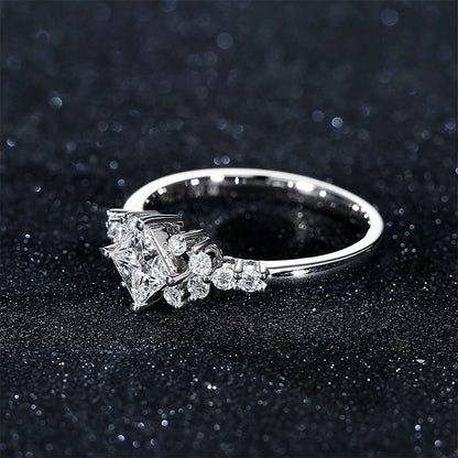 Women's Princess Artificial Diamond Karat Jewelry Rings