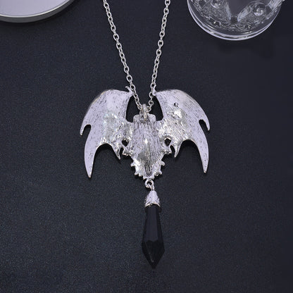 Gothic Halloween Retro Victorian Bat Wings Purple Necklaces