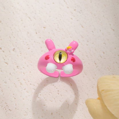 Funny Cartoon Open Personality Niche Unique Rings