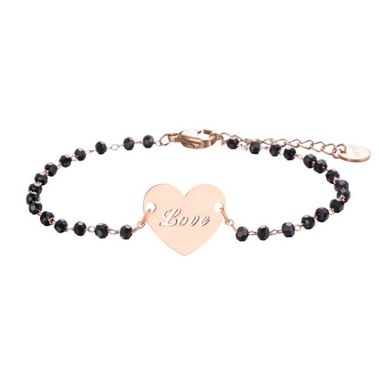 Clover Female Simple Couple Rose Gold Bracelets