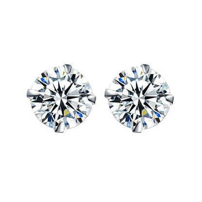 Women's Single Rhinestone Ear Simple Compact Super Flash Earrings