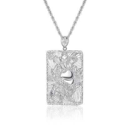 Men's Rope Sier-plated Domineering Chinese Zodiac Live Pendants