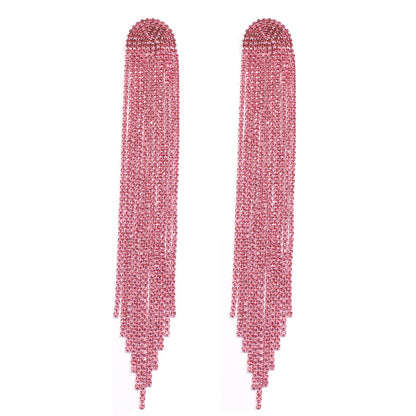 Exaggerated Long Tassel Claw Chain Fashionable Earrings