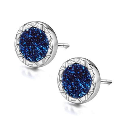 Women's & Men's Trendy Vug High-grade Single Unique Blue Earrings