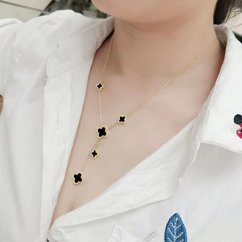 Clavicle Chain Light Luxury Tassel High Necklaces