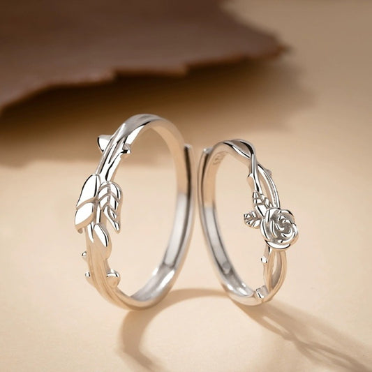 Couple Pure Sier Fashionable Temperamental Sterling Rings