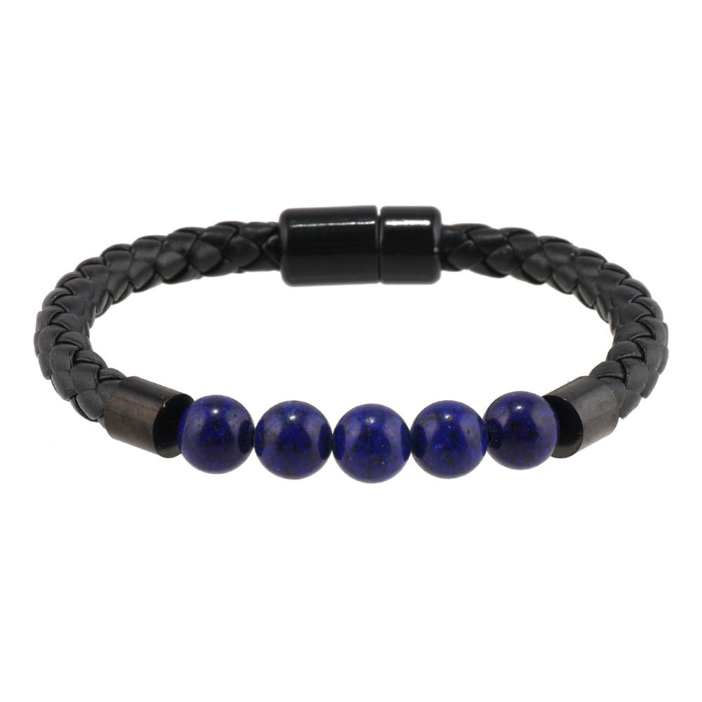 Men's Natural Stone Magnetic Buckle Trendy Simple Bracelets