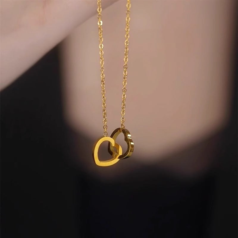 High Sense Design Titanium Steel Clavicle Necklaces