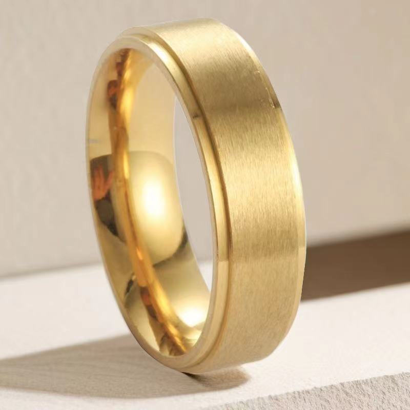 Titanium Female Male Trendy Korean Style Niche Rings