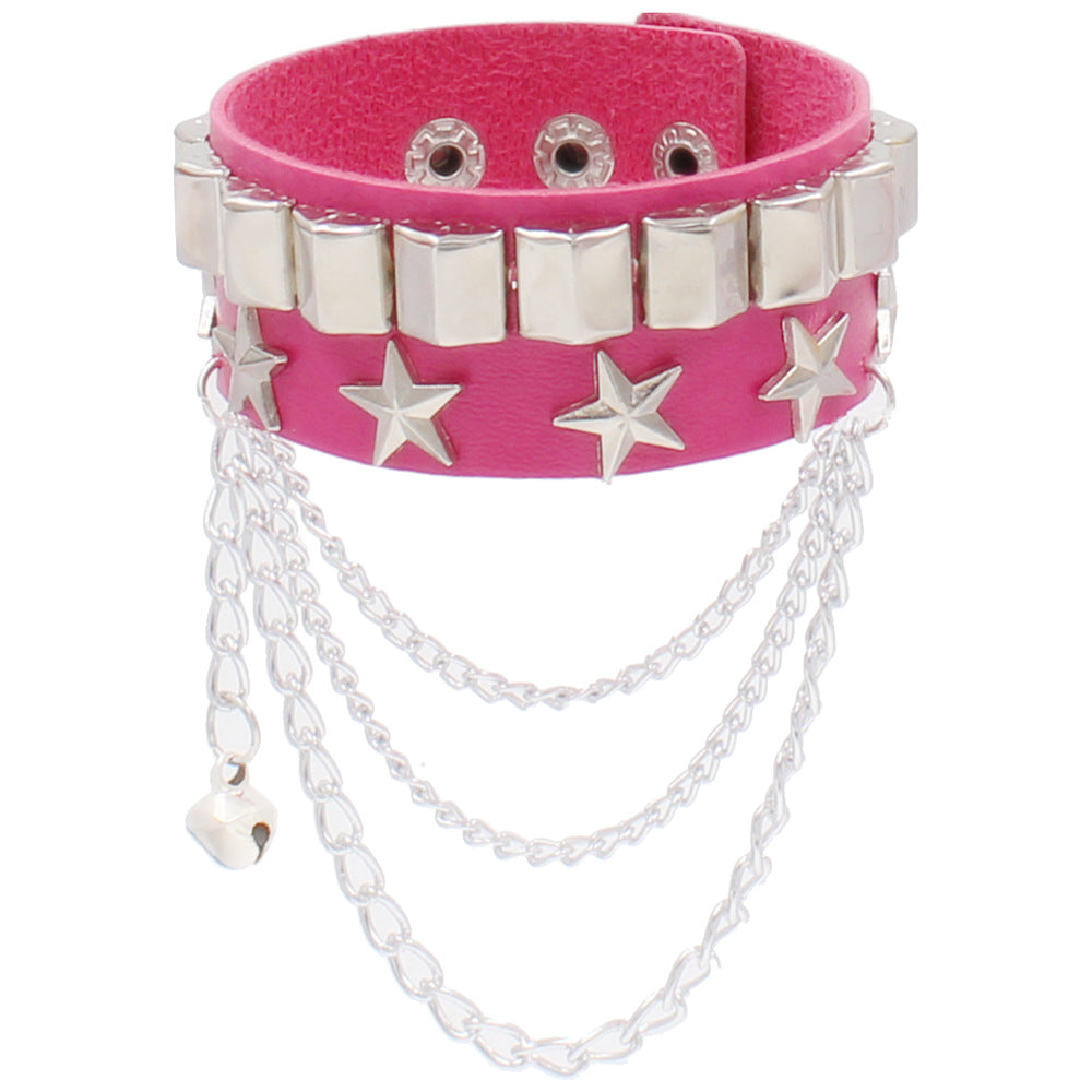 Vintage Street Shot Punk Rivet Leather Bracelets