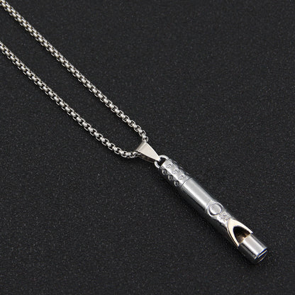 Men's Chain Hip Hop Style Titanium Steel Couple Necklaces