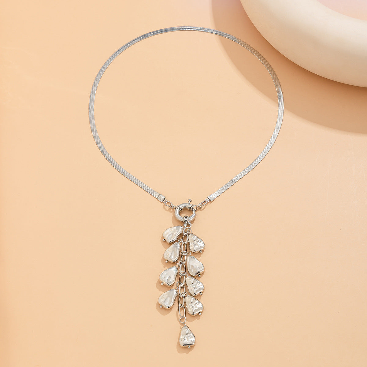 Snake Bone Blade Chain Tassel Clavicle Imitation Necklaces