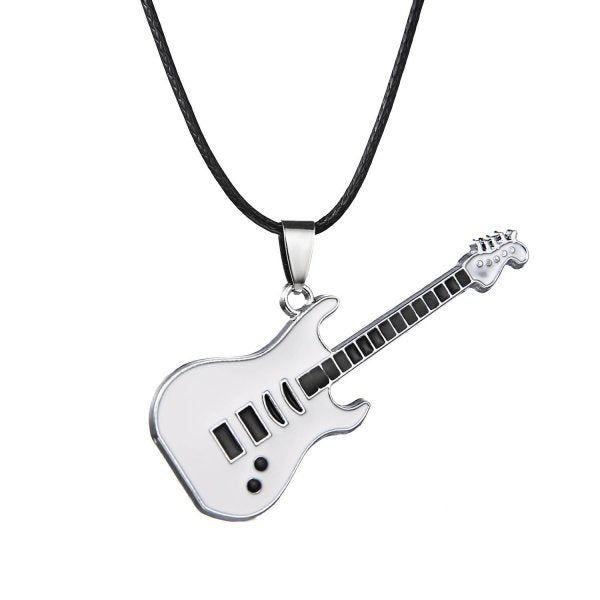 Style Stainless Steel Guitar Personality Creative Necklaces