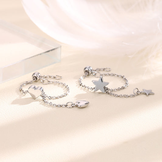 Summer Fashion Little Finger Five-pointed Star Rings