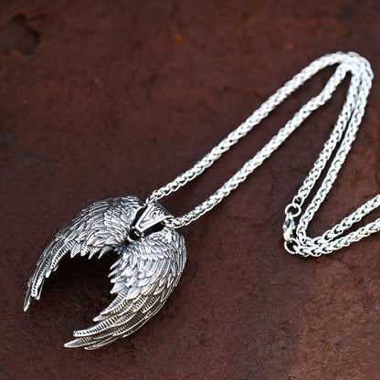 Women's & Men's Stainless Steel Angel Wings Fashion Personality Pendants