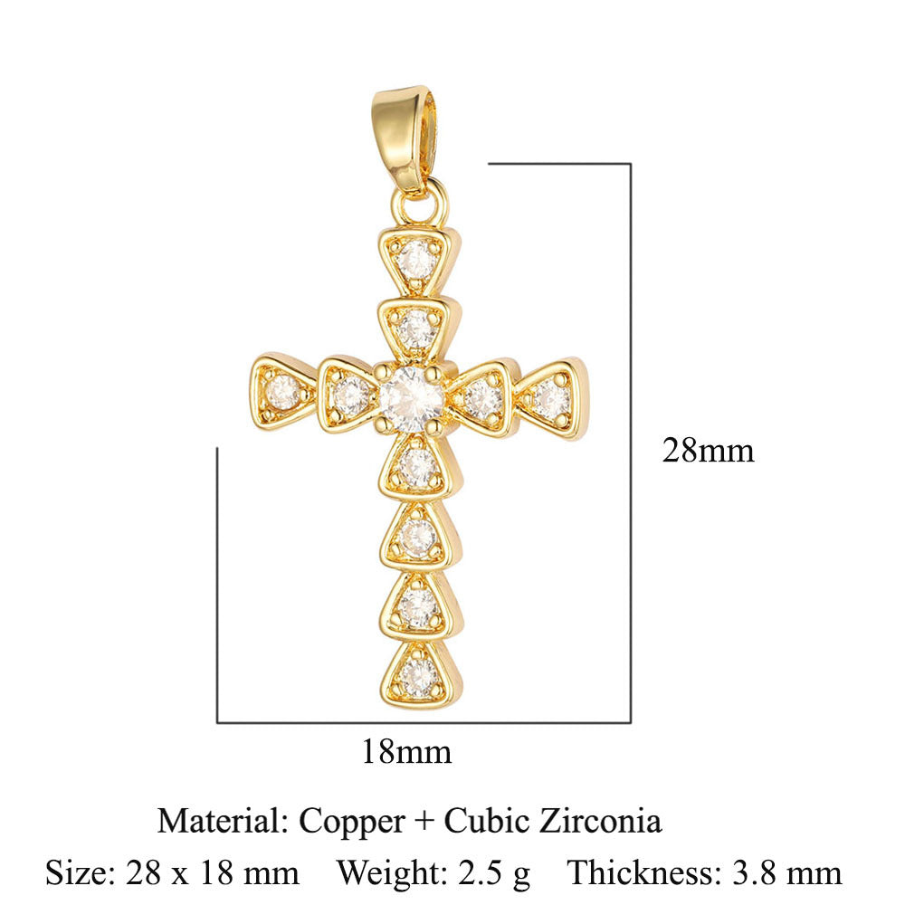 Zirconium Copper Micro Inlaid Zircon Ornament Pendants