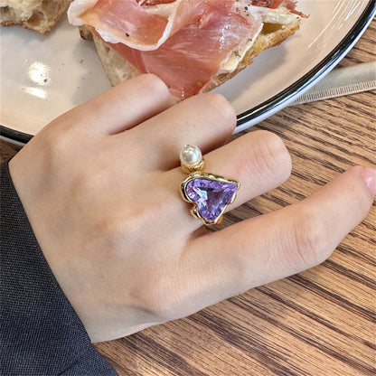 Glazed Butterfly Female Western Style Design High Sense Unique Rings