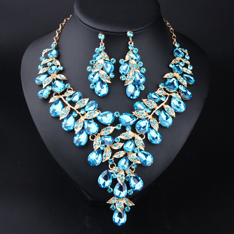 Women's Jewelry Exaggerated Personalized Rhinestone Big Suit Necklaces