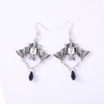 Exaggerated Personalized Halloween Dark Gothic Black Earrings