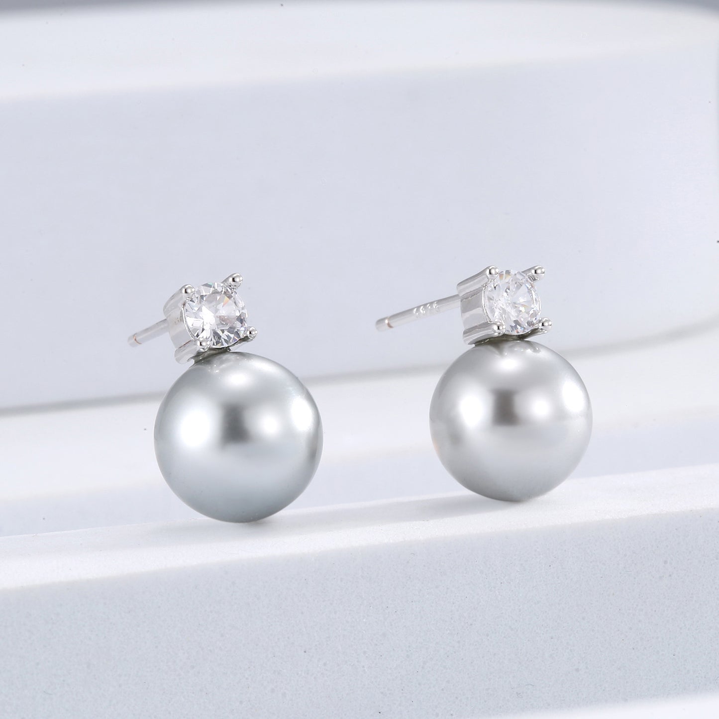 Pearl Sier Needle High-grade Fashion Ornament Rings